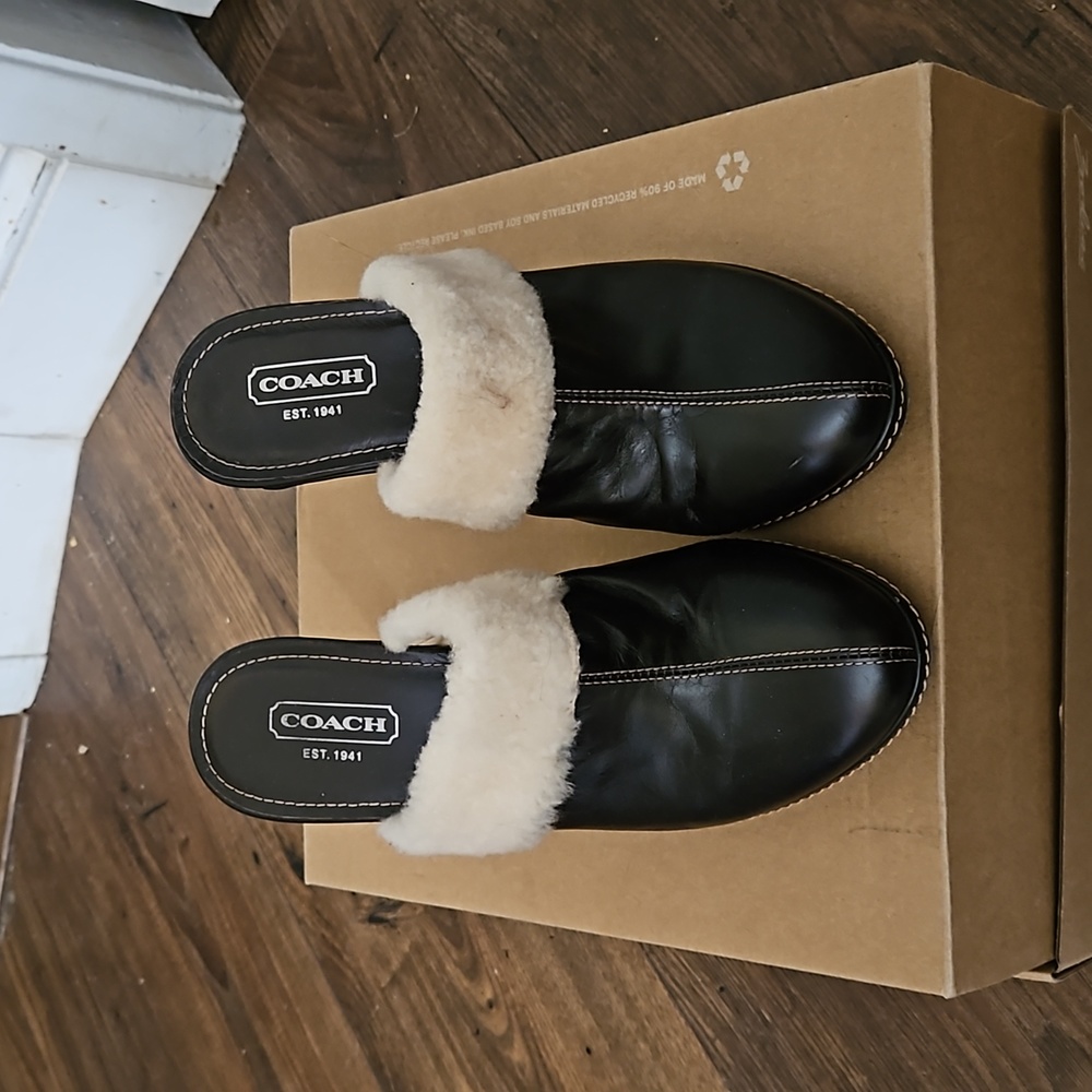 Coach Slip on Leather Shoes